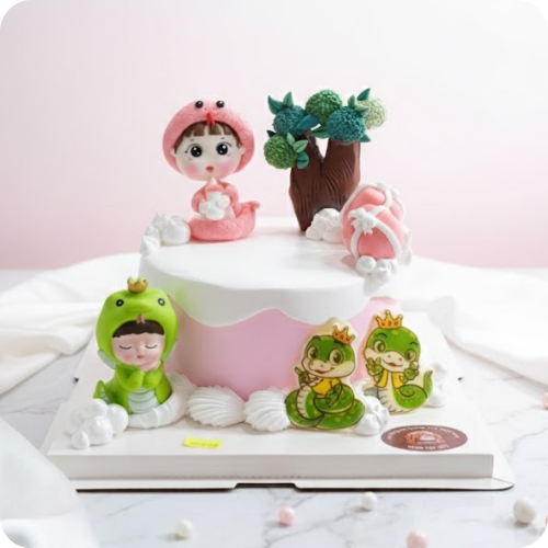 MẪU BÁNH KEM CHO BÉ GÁI DỄ THƯƠNG