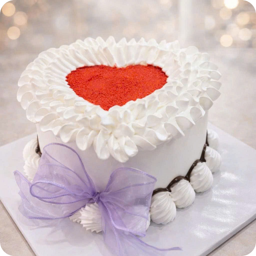 MẪU BÁNH KEM TRÁI TIM