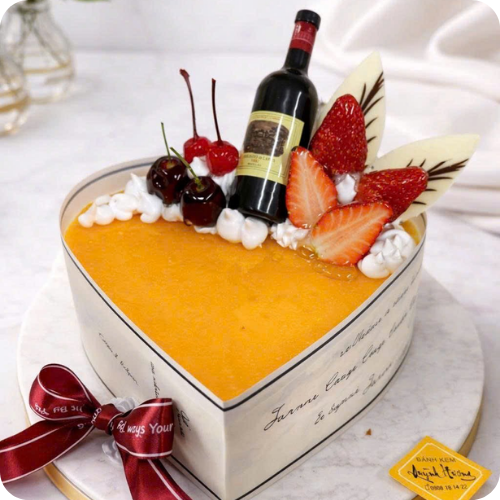BÁNH KEM TIRAMISU TRÁI TIM