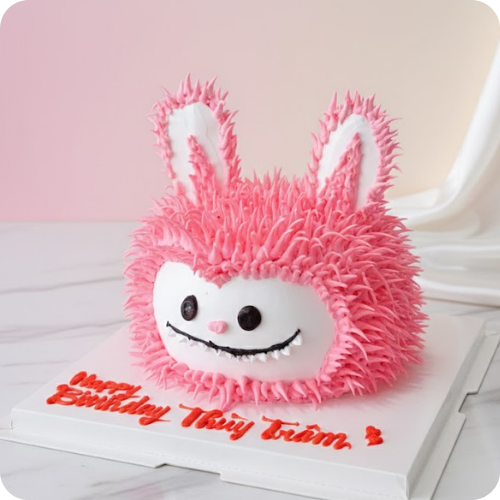 MẪU BÁNH KEM LABUBU HỒNG